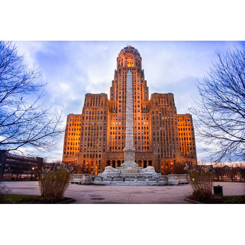 Buffalo City Hall by AnwarShamim - Wrapped Canvas Print, 20cm H x 30cm W
