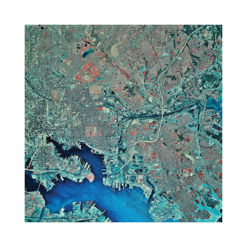 Baltimore, Maryland 1 Piece Wrapped Canvas Wall Art, 93.98 cm H x 93.98 cm W x 1.91 cm D