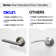 Dune Privacy Door Lever with Push Button and Round Rosette