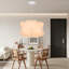 Luminaire suspendu blanc minimaliste en tissu pour le salon-1905996750