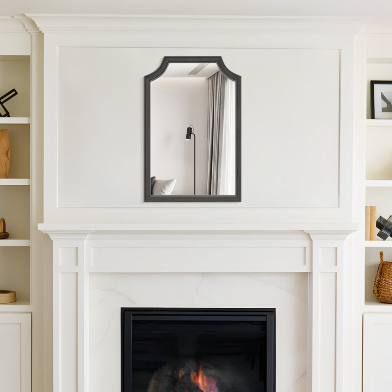 Miroir d'appoint mural, 30 po x 20 po, Noir
