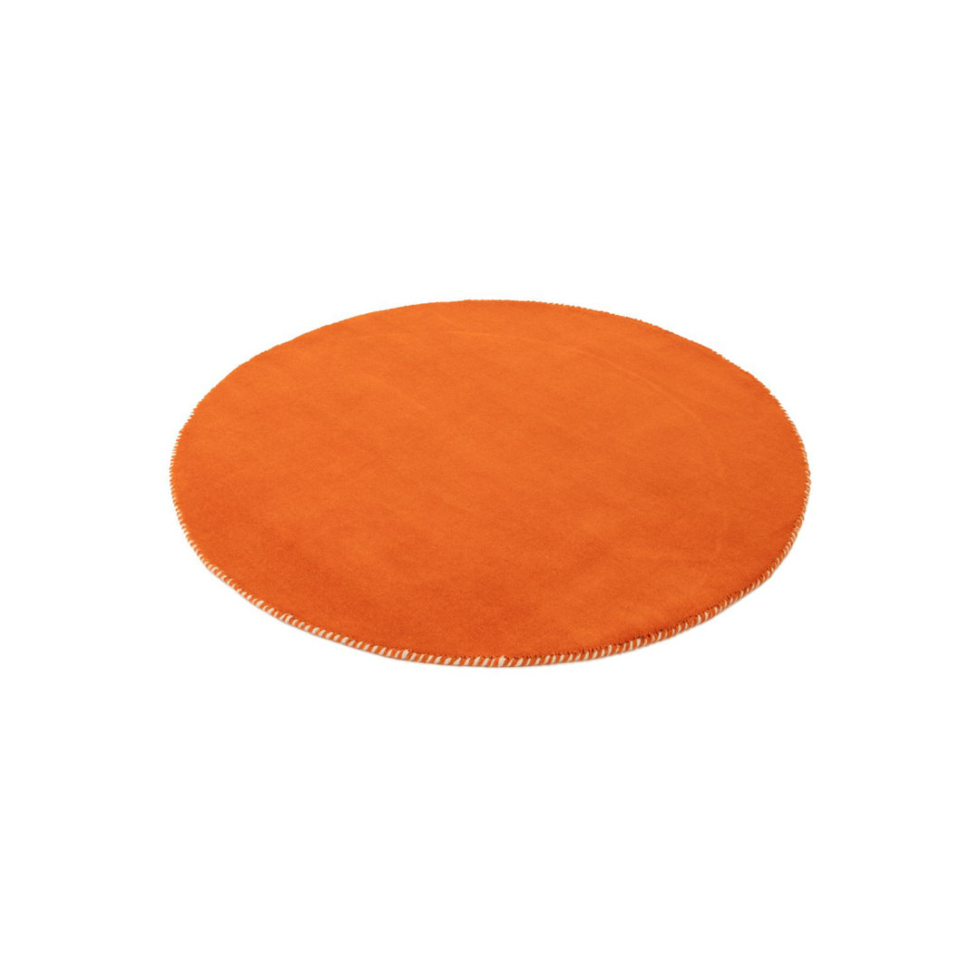 Solid Colour Wool Hand Woven Area Rug