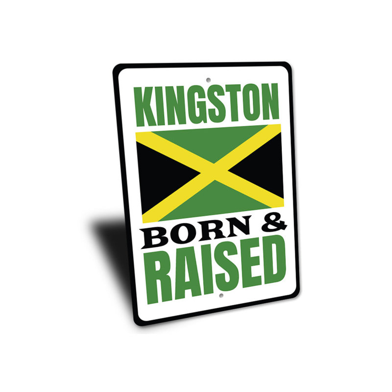 Enseigne en aluminium Kingston, H 14 po x l 10 po x P 0,04 po