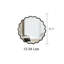 Décoration murale miroir en bois massif ondulé de 31 po x 31 po pour salle de bain, chambre à coucher, salon, salle à manger, vestiaire, vestibule-476777174