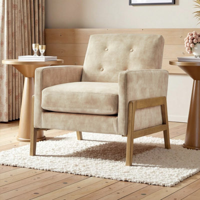 Fauteuil d'appoint élégant et touffeté - Le confort moderne rencontre un design durable pour tous les espaces