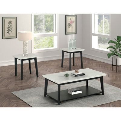 Ensemble 3 pièces de table de style contemporain