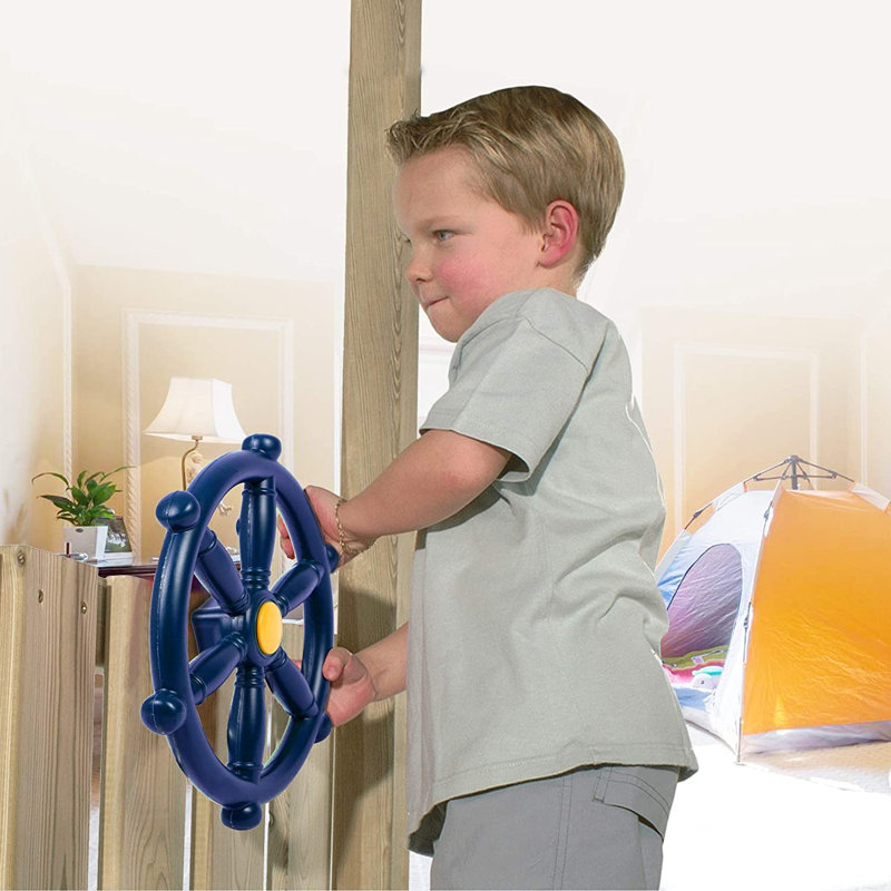 REDCAMP Plastic Swing Set Steering Wheel, Blue