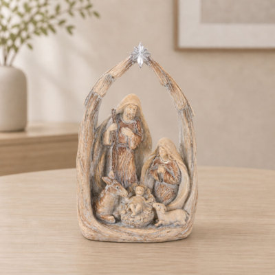 Crèche de Noël H 8 po