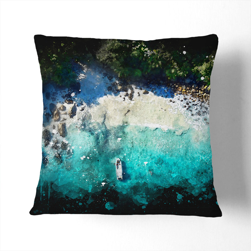 Square Throw Cushion, 55cm H x 55cm W x 20cm D