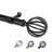 Alizeah Steel Adjustable Single Curtain Rod-23856978-78994385