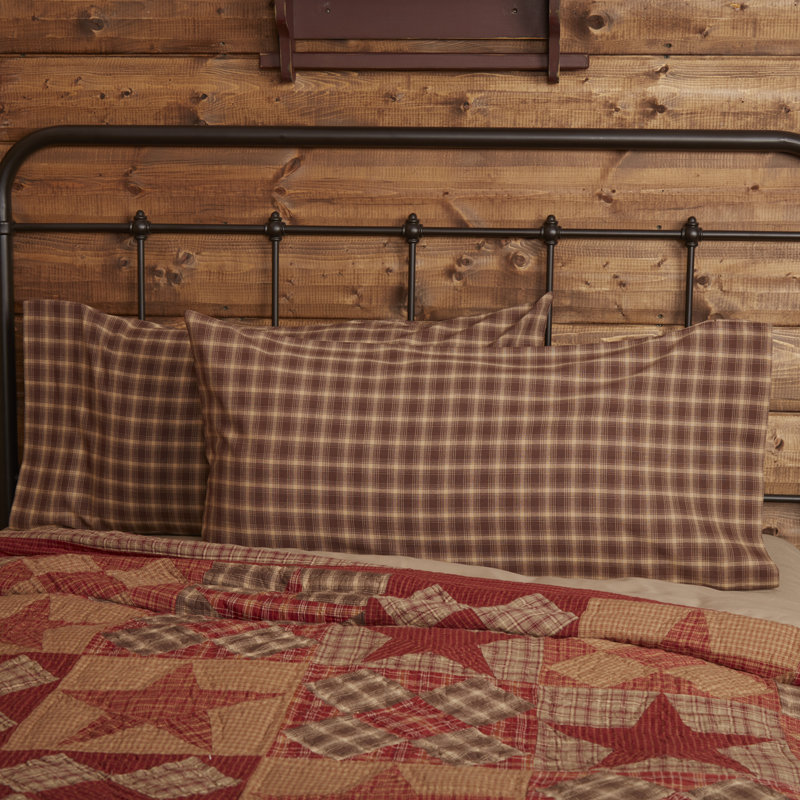 Dawson Star 100% Cotton Plaid - Set of 2, King
