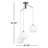 Paka 3 - Light Black Cluster Pendant