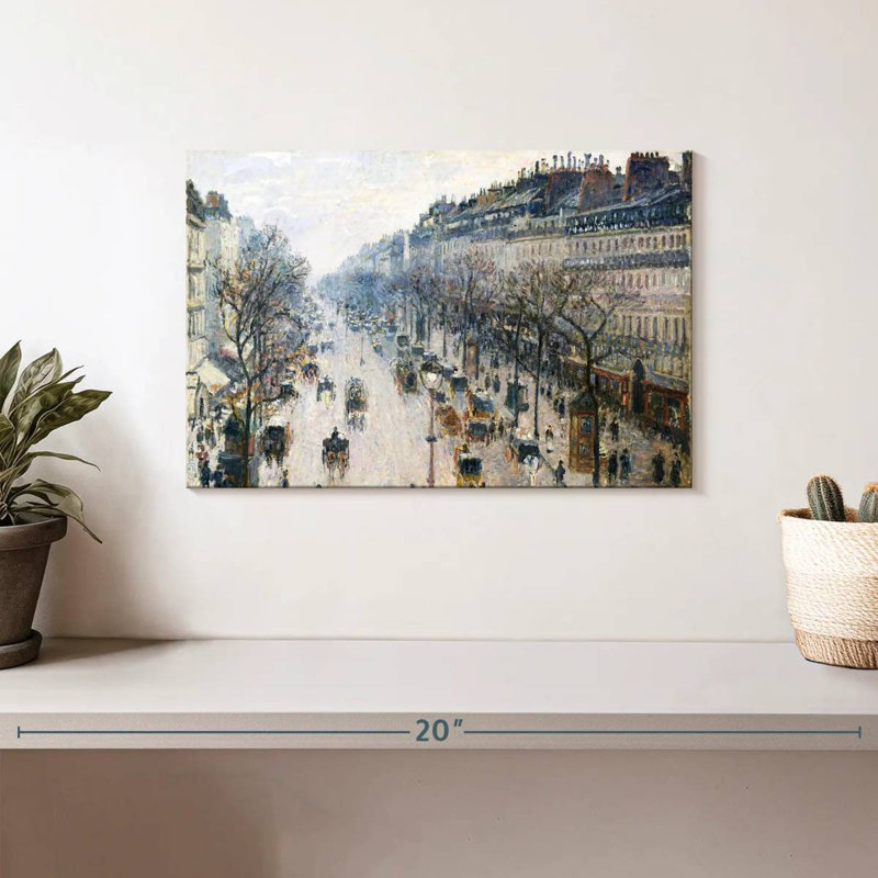 Sirci, le Boulevard Montmartre, matin d'hiver 1897, H 8 po x l 12 po