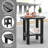 Cotner Oval Outdoor Side Table , 12.2 " W 16.5 " D-2042361496-2042361502