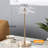 Led Acrylic Copper Gold Luminaire Table Lamp For Living Room, Nightstand Bedside Table Lamp For Bedroom, LED Lamp
