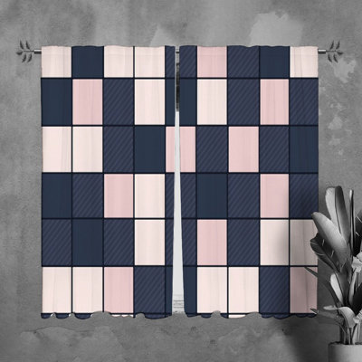 Paire de rideaux obscurcissant en polyester Mudsir