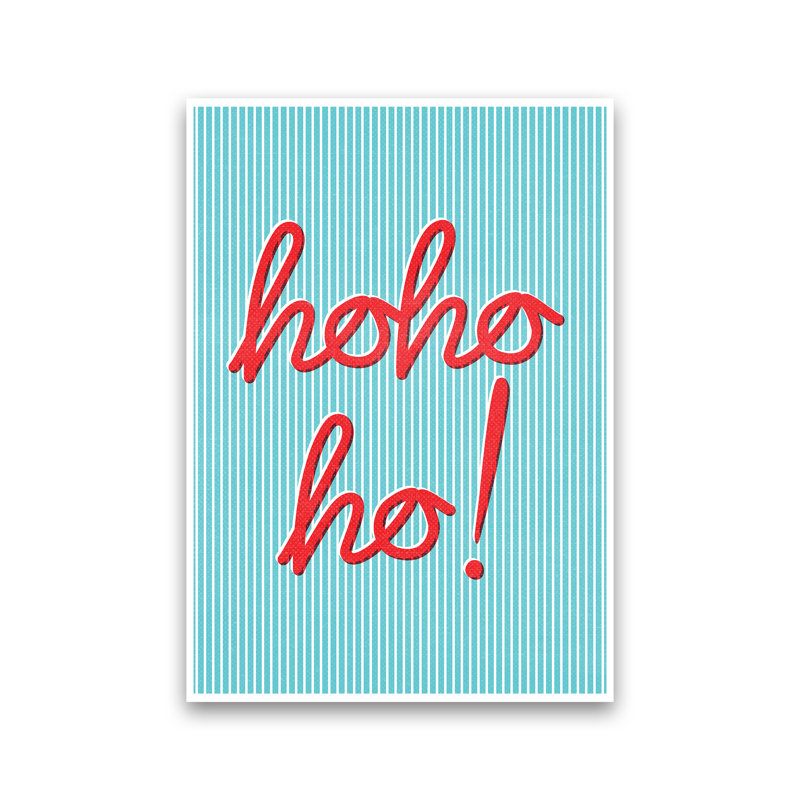 Hohoho - Print, No Framed, 42cm H x 30cm W x 1cm D