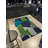 Green-Blue Themed Geometric Patterned Creative Modern Decorative Rug-278650596