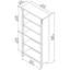 Bibliothèque ajustable de style campagnard - Rangement élégant pour la maison ou le bureau-275559118-275559105