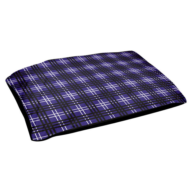 Coussin d’intérieur de luxe New York, Purple/White/Black, Extra Large (6" H x 50" W x 40" D)