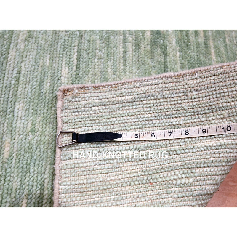 Tapis vert pur en laine nouée à la main 2 pi x 3 pi D16DCCB35E2E474FAC52A52B41583FD0