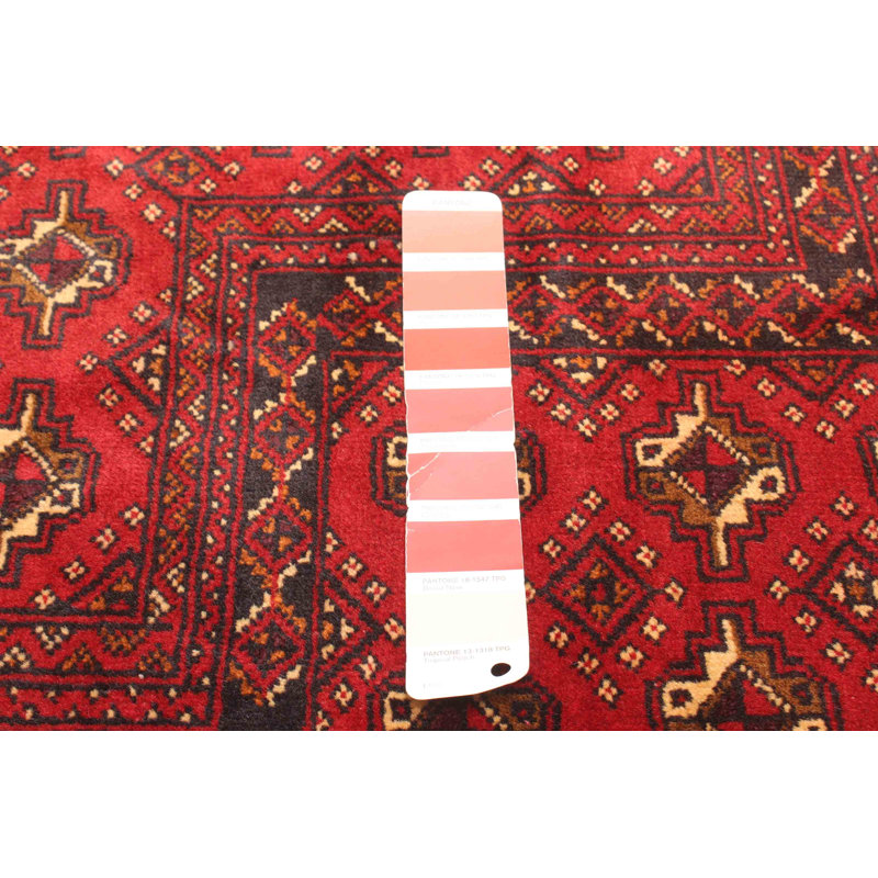 Tapis rouge Teimani 2 pi 11 po x 4 pi 7 po
