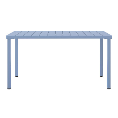 59"×35.4" Outdoor Metal Rectangular Dining Table