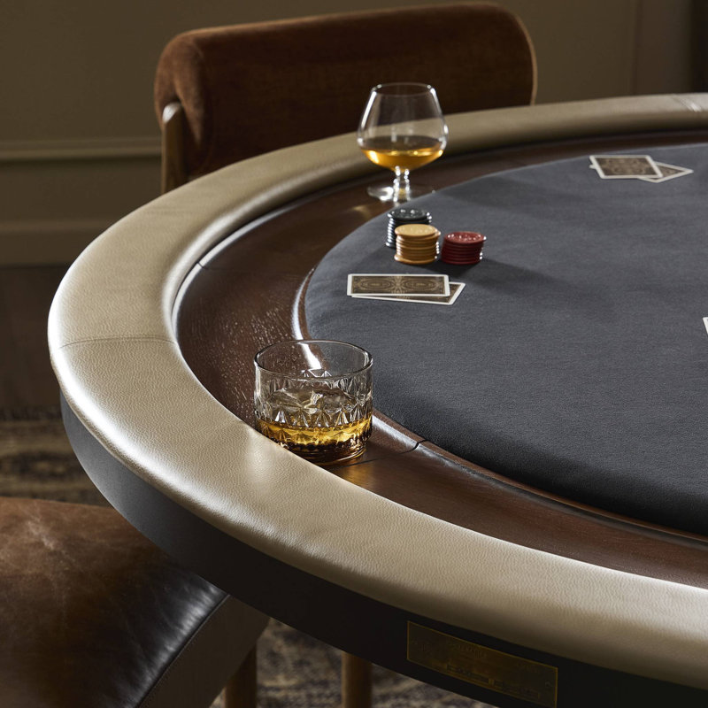 Poker Table-Smoked Oak, Smoked Oak