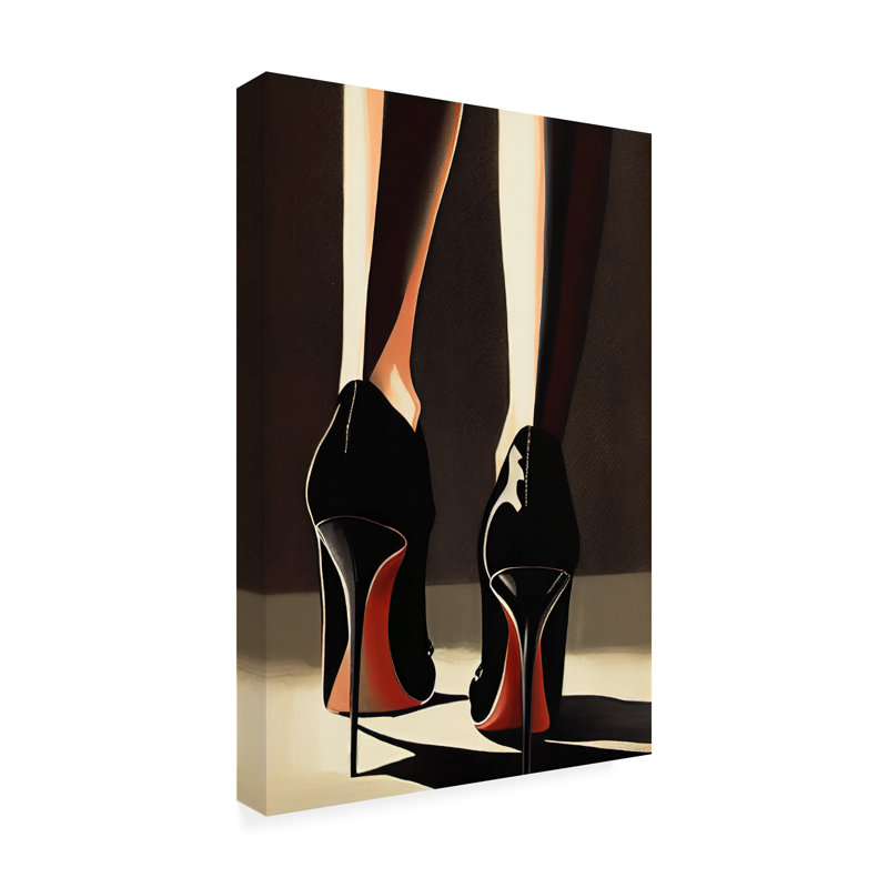 «Grannia Heels On Canvas» par Treechild, reproduction, H 19 po x l 12 po x P 2 po