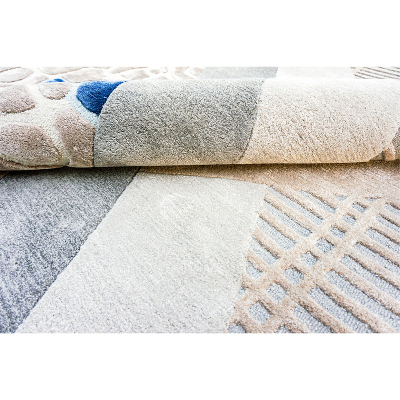 Hand Knotted Area Rug, Rectangle 8' x 10'