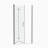 Versatile 1 3/8" Adjustment,Universal Pivot Shower Door, With 1/4" Tempered Glass Finish-111795489