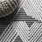 Jazz High-Low Pile Art Deco Geometric Black/Ivory Indoor/Outdoor Rug-940847708