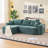 L Shaped Sectional Sofa (Green)-2055101397