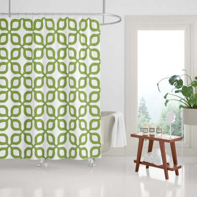 Raylan Floral Geometric Shower Curtain