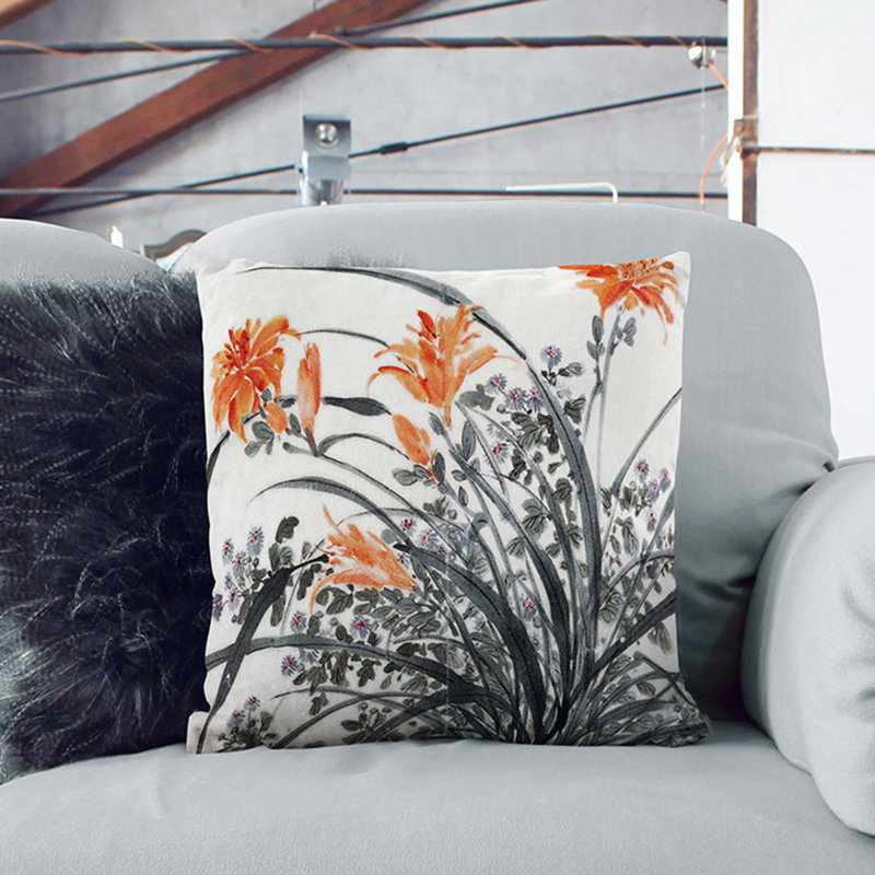 Square Throw Cushion, 55cm H x 55cm W x 20cm D