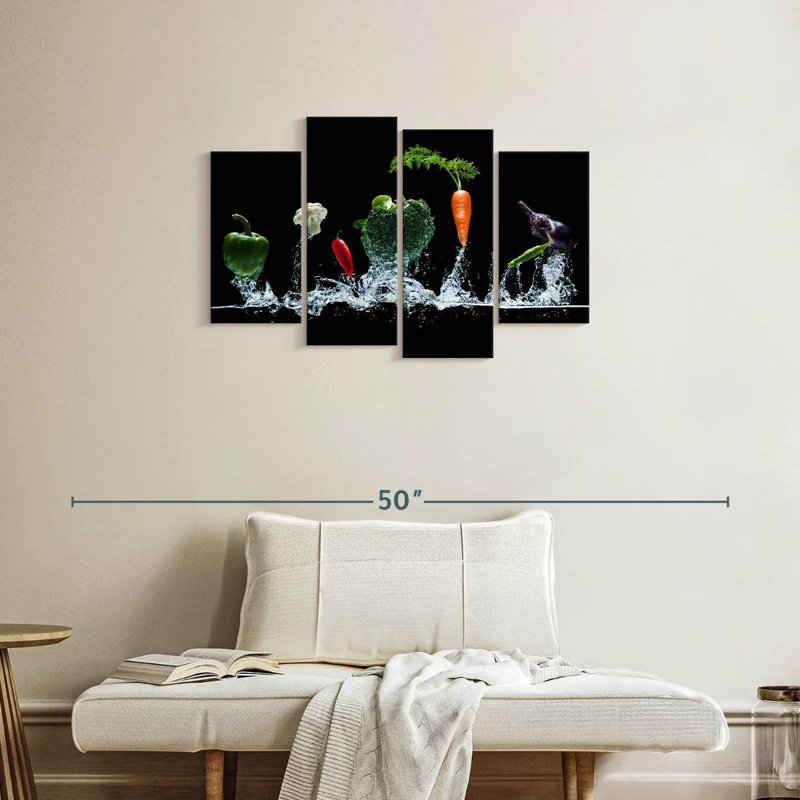 Yarlin Vegetables Splash, 22" H x 36" W