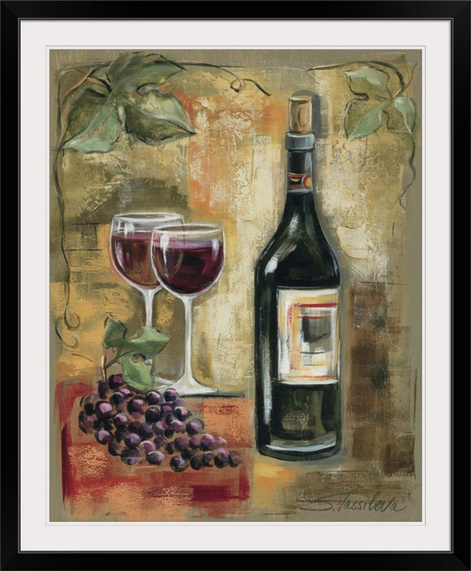 « iii » par silvia vassileva,, reproduction d’art Mediterranean Mood, H 38 po x l 32 po x P 1 po, Cadre noir