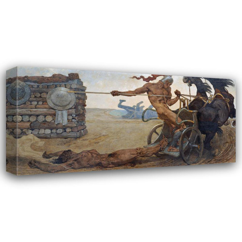 "Achilles" par Alexander Rothaug - Art mural sur toile tendue avec châssis, H 24 po x l 17 po