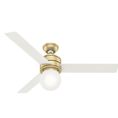 52" Allison 3 - Blade Standard Ceiling Fan with Lights and Remote