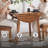 Tanan Extendable Round Solid Wood Base Dining Table