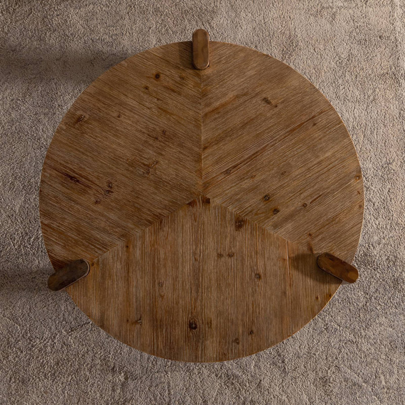 Rustic Round Coffee Table