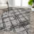 Blackmun Modern Abstract Black/Gray Rug-353531032