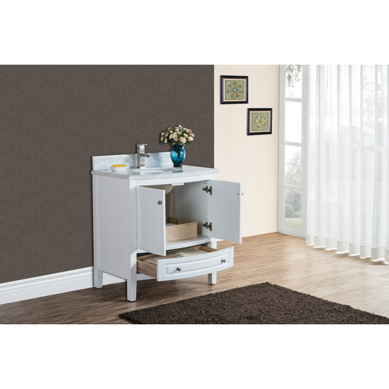 Ensemble de meuble-lavabo simple 30 po Kaminski, Blanc