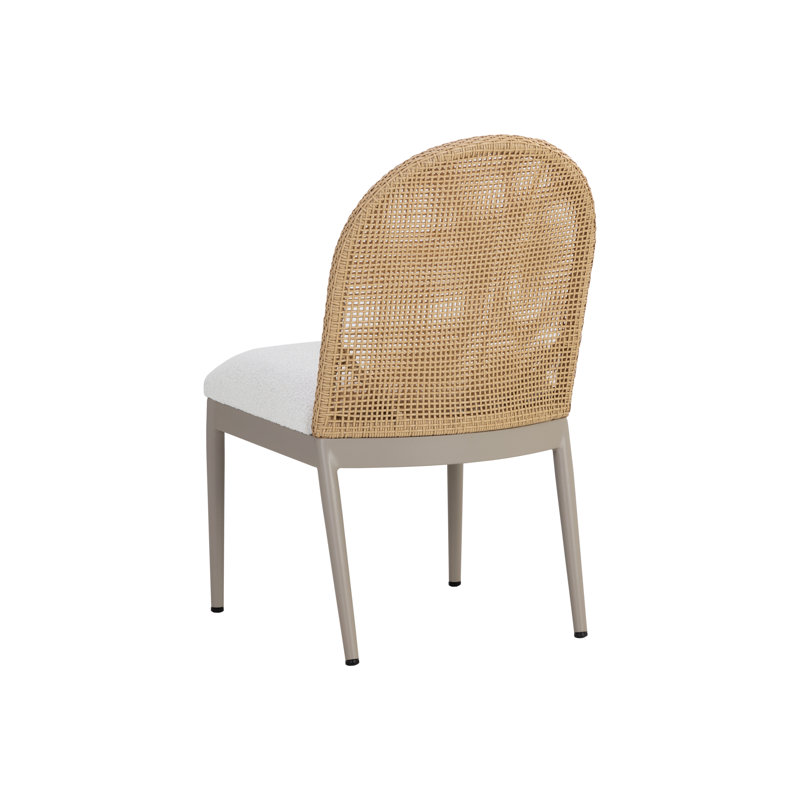 CALANDRI Outdoor Dining Side Chair, Beige