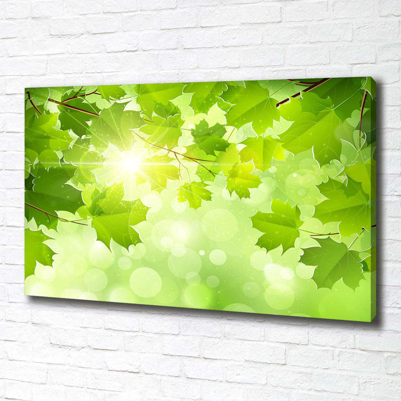 Chestnut Leaves - Wrapped Canvas Print