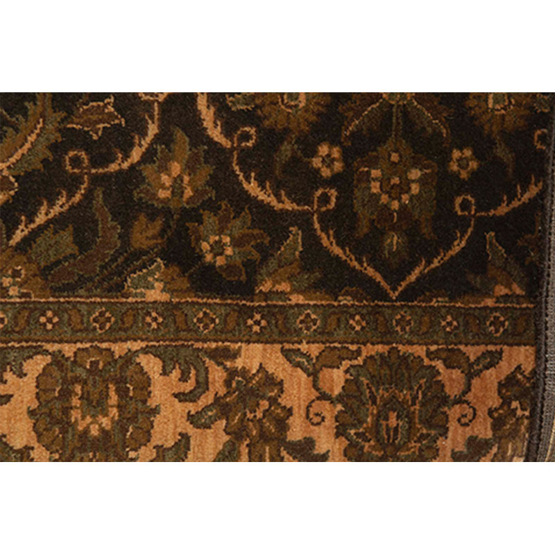 Tapis vert noué à la main de haute qualité