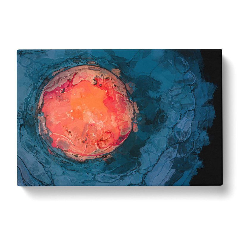 Togetherness in Abstract - Wrapped Canvas Painting Print, 60cm H x 91cm W x 3cm D