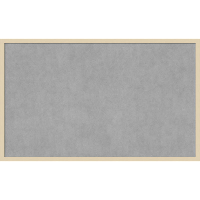 Tableau magnétique à cadre naturel Svelte, 25" H x 41" W