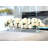 Modern Long Peony Arrangement Artificial Faux Centerpiece -125282362
