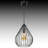 Adjustable Height Raindrop Cage Metal Single Pendant